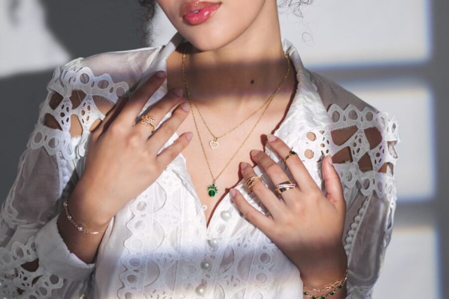 Collar doble Cranberry