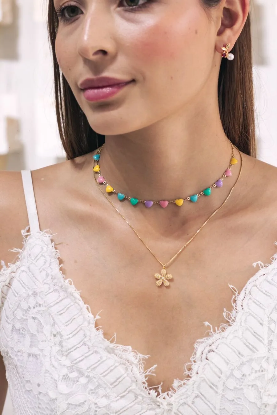 Collar Coral de Luz