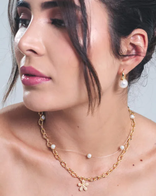 Collar Doble Aura Pearl