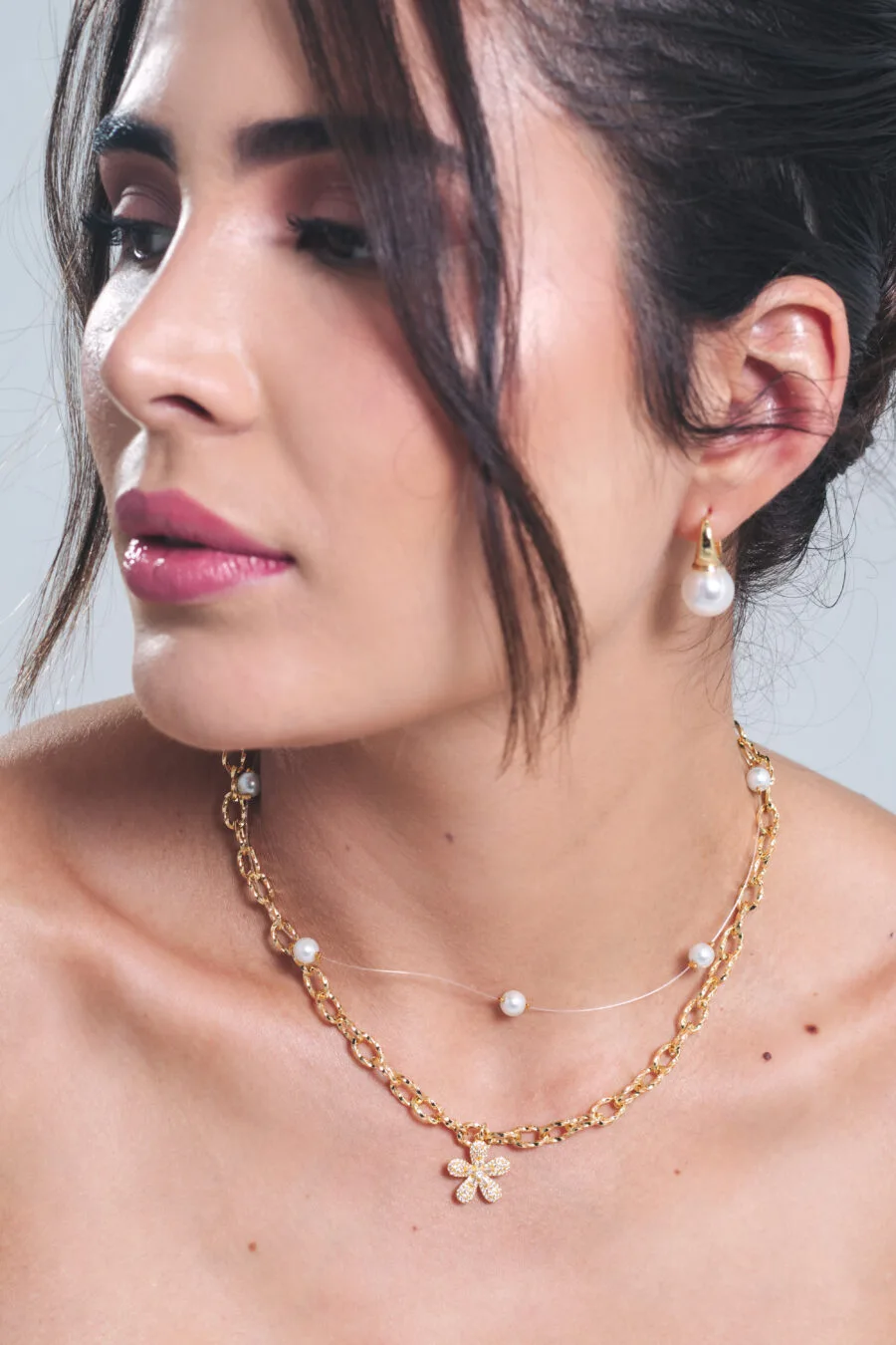 Collar Doble Aura Pearl