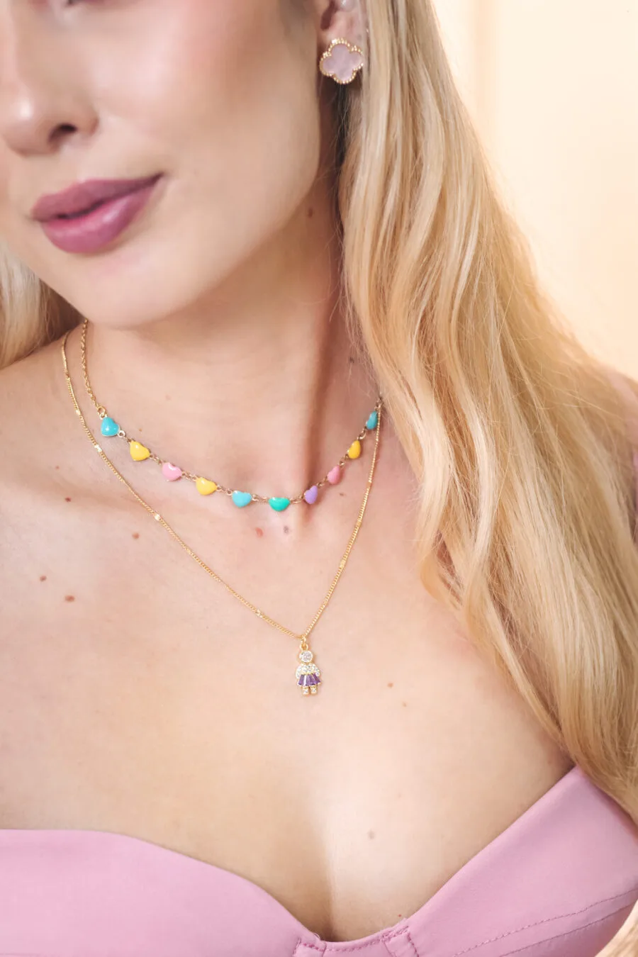 Collar Doble Eclat de Rosé