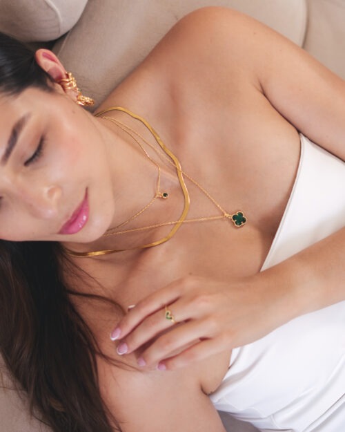 Collar triple Golden Romance