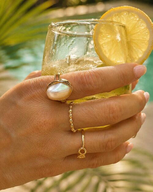 Trio de anillos Perla de Mar